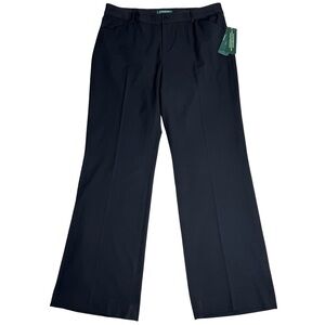 Lauren Ralph Lauren Black Jacie Modern Flare‎ Dress Pants Size 12
